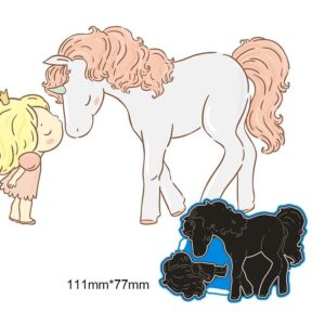 BBM110 - Princesa + Unicórnio - Metal Die Cut