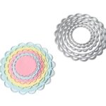 BS051 - 5 Circular Perfurada Escalopado - Metal Die Cut