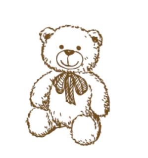 CAR024- Vintage dos desenhos animados, menina, pônei, urso, carimbo de madeira diy artesanato