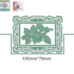 CART005 - Set 2 Pc Cartão Lateral Retangular - Metal Die Cut
