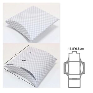 CX018 - Caixa Mini Travesseiro Bolsa - Metal Die Cut