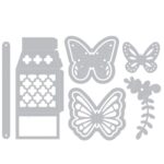 CX061 - Caixa Cesta Borboleta - Metal Die Cut
