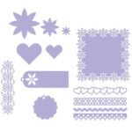 CX151 - Caixa Explosão + Acessórios Amor - Metal Die Cut