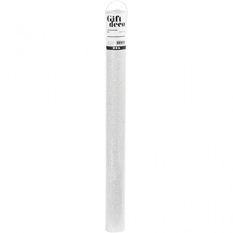 Creativ 190350 – Papel de Embrulho Glitter Prata