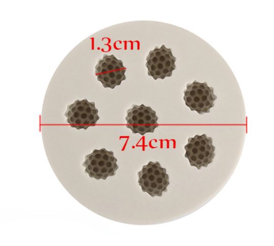 D012MS - Moldes Silicone Mirtilos/ Amoras