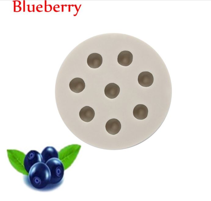 D012MS - Moldes Silicone Mirtilos/ Amoras