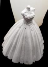 D015MS A - B | 1 Pçs - 3D Busto - Senhora - Vestido de Noiva - Molde