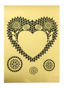 Estêncil de plástico Cadence "Golden Lace" DS-08