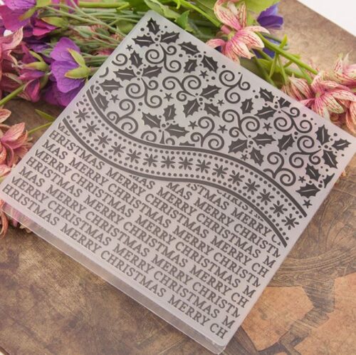 EB096 - Merry Christmas - Textura Embossing