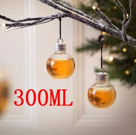 EMB006 | 50 ml | 150 ml | 300 ml | Natal – Bola – Garrafa Ornamentos – Árvore de Natal – Garrafa de Água