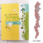 ENTR010 - Entremeio Acessório Cartão Estrelas - Metal Die Cut