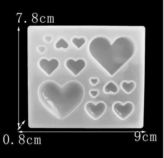 EP040MS - Molde EPoxi mini corações