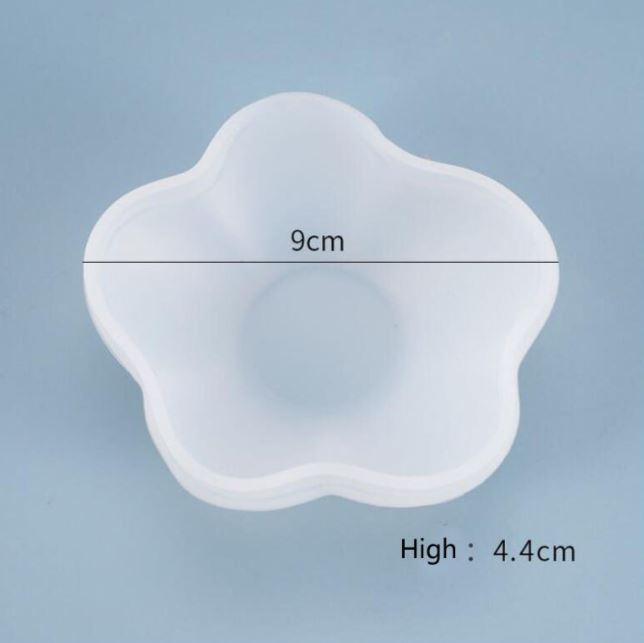 BP059MS - Molde de silicone Taça Flor Joias