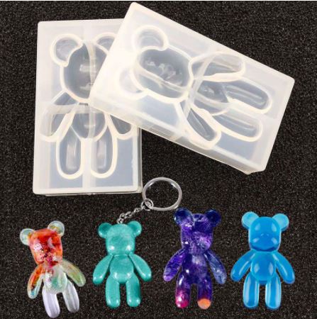 EP055MS.- Moda urso forma animais aromaterapia gesso diy resina cristal epóxi