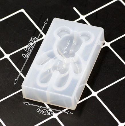 EP055MS.- Moda urso forma animais aromaterapia gesso diy resina cristal epóxi