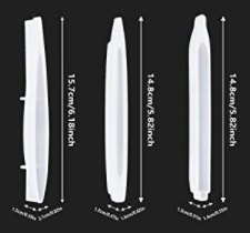 EP036MS- 3 Modelos Caneta Esferográfica joias diy - Molde de Epoxi Resina