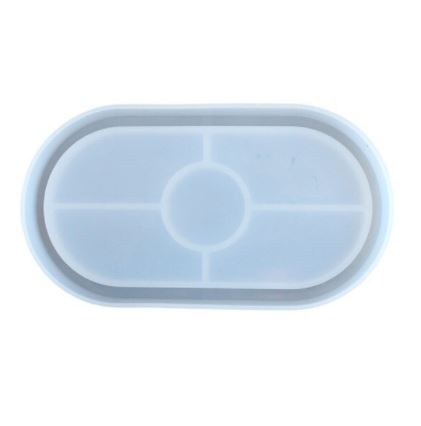 BP050MS - Molde de silicone Epóxi - Base/ Oval Bandeja