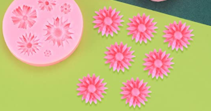 F005MS - Mini Flores - Molde de Silicone