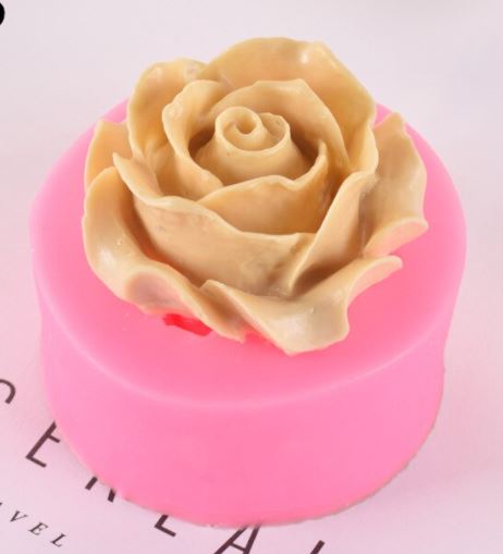 F027MS- Rosa Flor Molde de Silicone