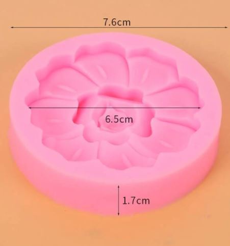 F034MS - Flor - Molde de Silicone