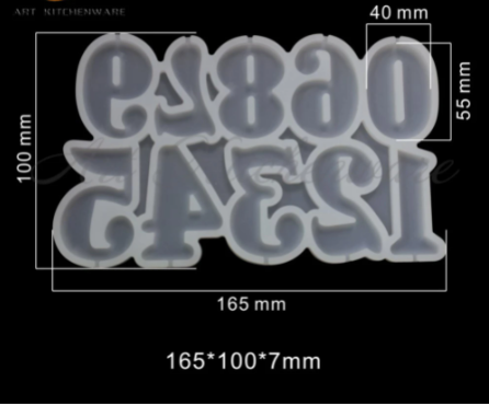 FC118MS- Números Topper molde Epóxi