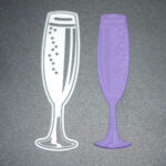 FOOD028 - Copo Champanhe - Metal Die Cut