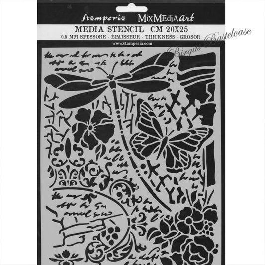STAMPERIA STENCIL MIX MEDIA ART A4 KSTD030