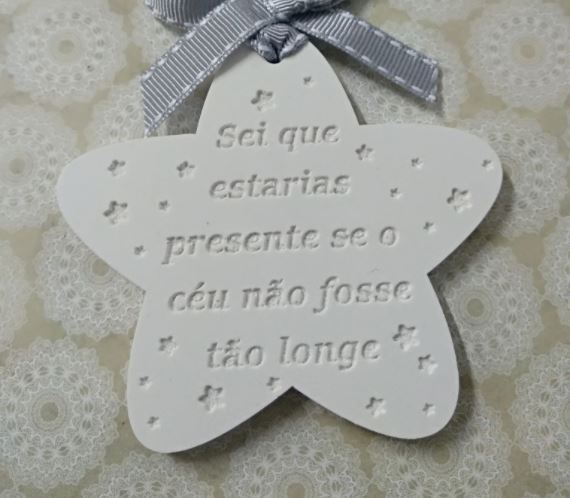MF033MS PLACA FORMA ESTRELA COM Frase MOLDE