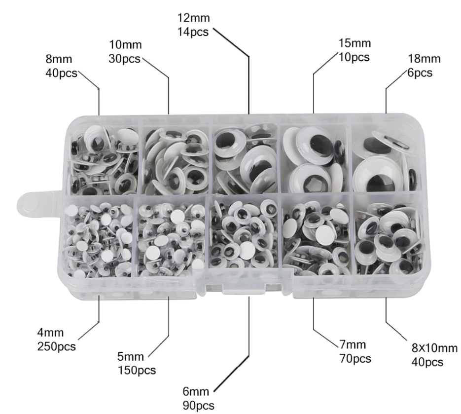MTB040 – Set Olhos para Bonecas, Peluches