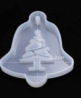 NA063MS -Pendente Natal resina molde epóxi resina