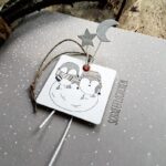 NT040 - Estrela + Lua + Coração - Metal Die Cut