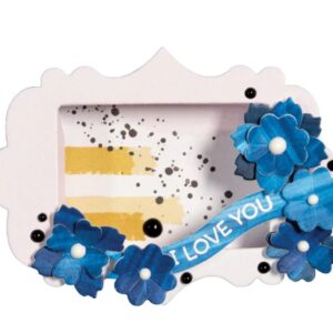 OR045 - Moldura 3D - Flor - Metal Die Cut