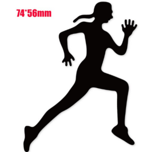OT003 - Silhueta Mulher a Correr - Metal Die Cut