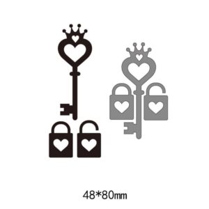 OT048 - Chave & Cadeado Princess - Metal Die Cut
