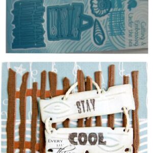 OTMAR043 - Set Tableta + Cerca + Búzios + Corais - Metal Die Cut