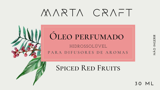 Óleo perfumado hidrossolúvel p/ Difusores 30 ml - SPICED RED FRUITS