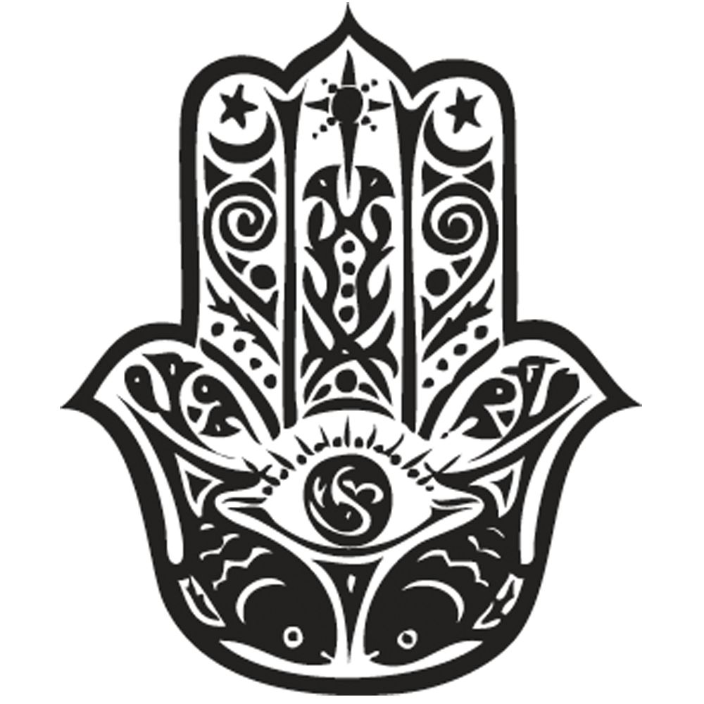 RAYHER 29023000 – Carimbo Selo mão Hamsa- , 3cm ø