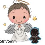 RL003 - Menina/Menino a Rezar - Metal Die Cut