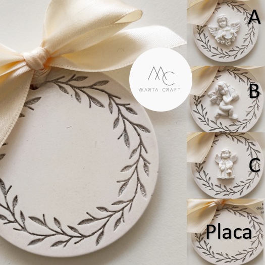 NA047MS - 3 Anjos aplicação / Placas para personalizar Escolher Molde de Silicone