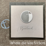 RL048 - Círculo Cruz - Metal Die Cut