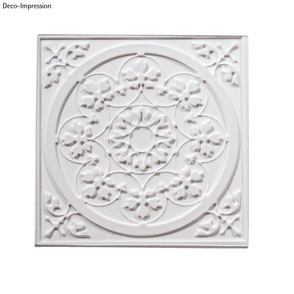 Rayher 36094000 Mandala de placa de derramamento de alívio 11x11cm, aba-saco 1pç
