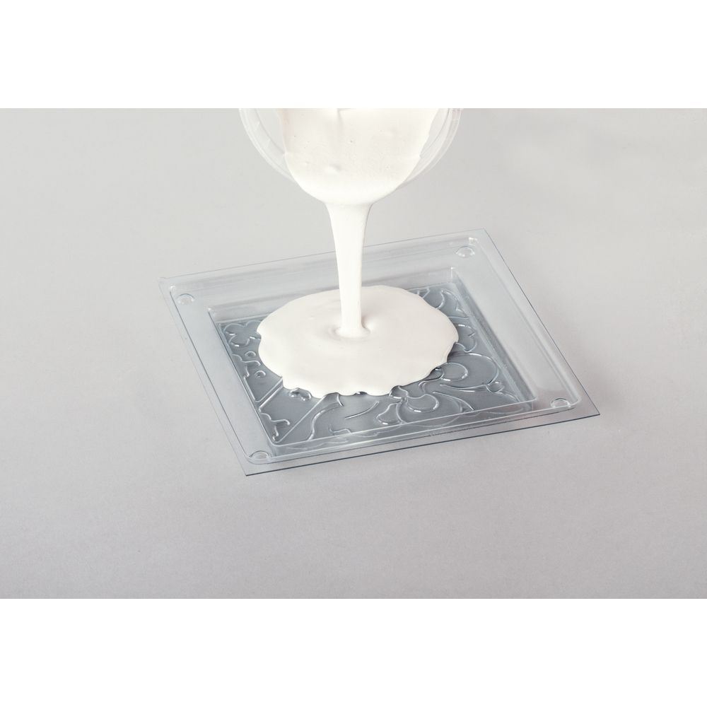 Rayher 36095000 Ornamento de derramamento de alívio 11x11cm, aba-saco 1pç