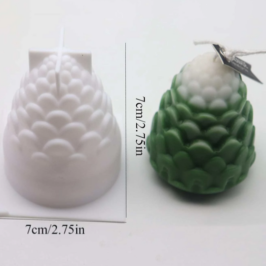 V001MS - Molde -Velas - Forma Pinha