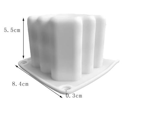 V002MS - Molde -Velas - Cubo -Forma Coração