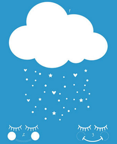 STM-616 – Stencil Litoarte – Nuvem