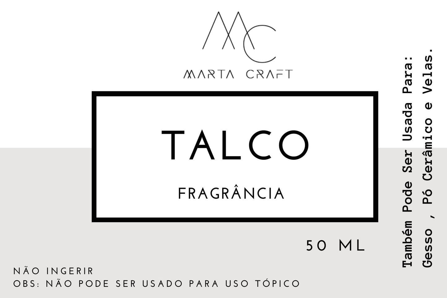 Essência aromática concentrada - Talco