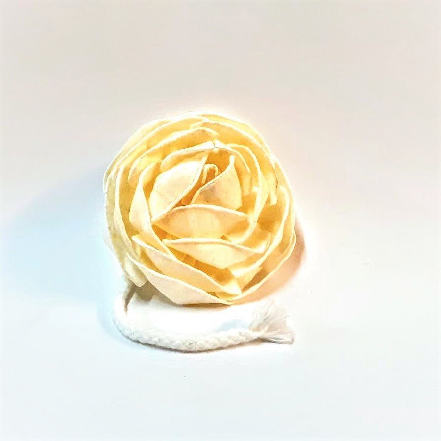 Flor Rosa com pavio para Difusor