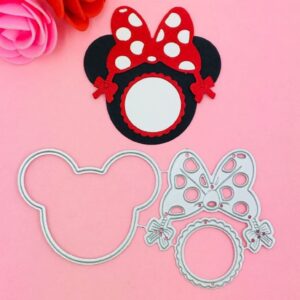 WD006 - Minnie Mouse + Laço - Metal Die Cut