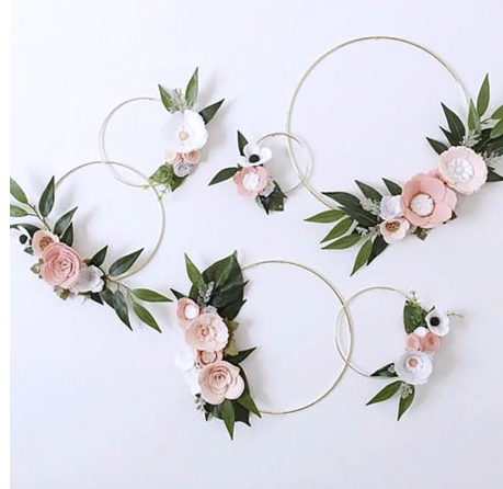 Aros Anéis de metal Metal cor Ouro – 10cm | 15cm | 20cm | 25cm | 30cm | 35cm | 40cm ø Caça Sonhos