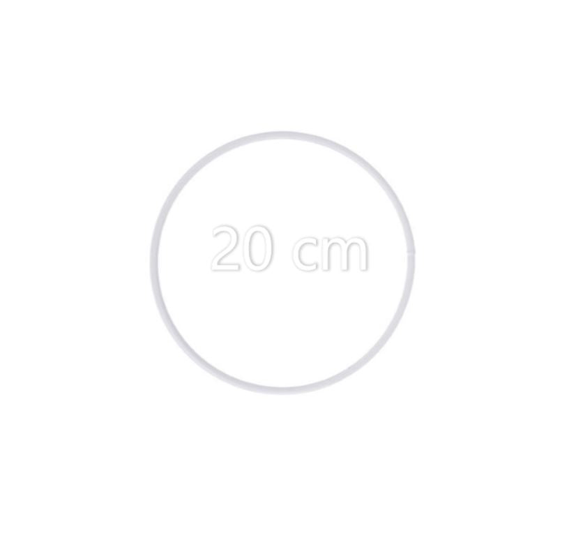 Aros Anéis de metal revestido a Branco / Dourado – 30 | 25 | 20 | 15 | 10 cm Caça Sonhos